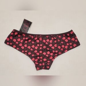 Brown Cherry Print Panties Sz Small